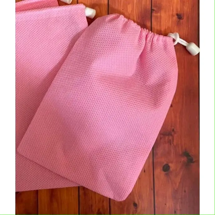 100 Pcs Kantong/Pouch Parfum Ukuran 6x10cm dengan Model Tali Talikur Putih