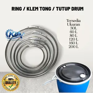 klem tong biru 60L,klem besi pengunci,ring besi pengunci,klem fermentasi,tong sampah