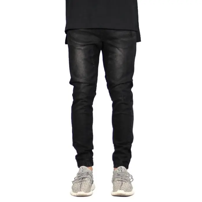 Hyperdenim Black Drop Crotch Denim Jogger Pants Celana Jeans Pria