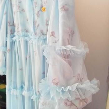 Product Review of Moana Set Hijab Segiempat Gamis Wanita Muslim Mewah Ceruty Babydoll Printing Mix Tille Tutu Cantik from R**9 2