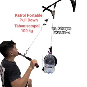 Katrol Pull Down Portabel Set / Roda Katrol Gym Portabel