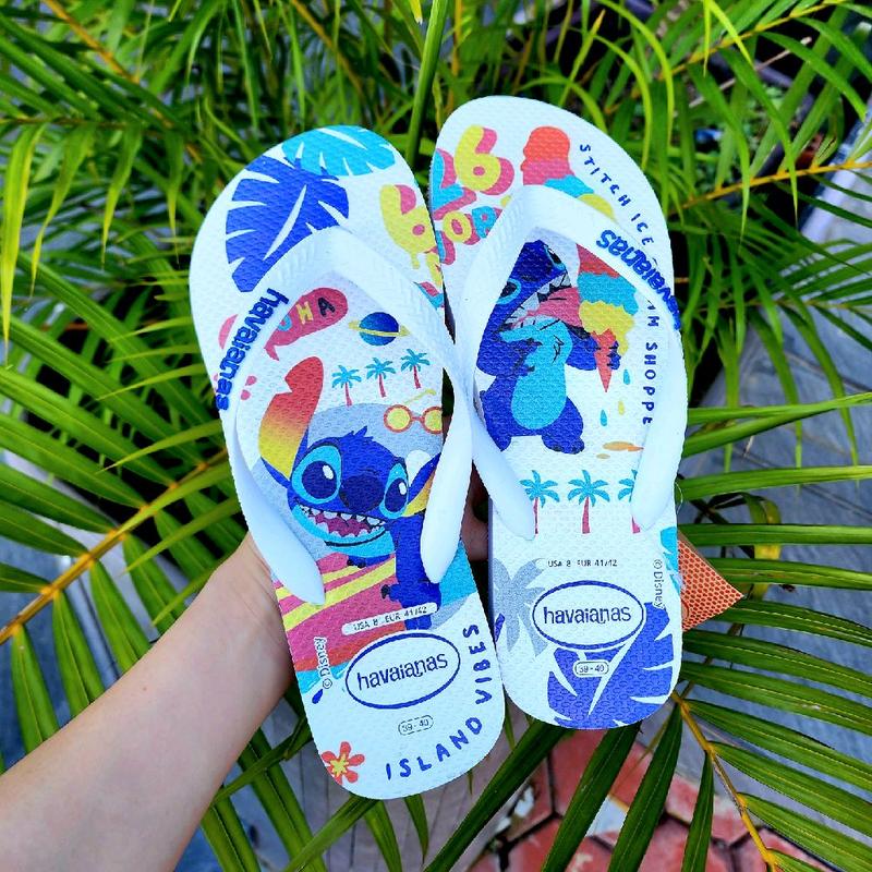 Dép Kẹp Nam Cao Su Stitch Aloha Mới Đế Xéo Fullbox