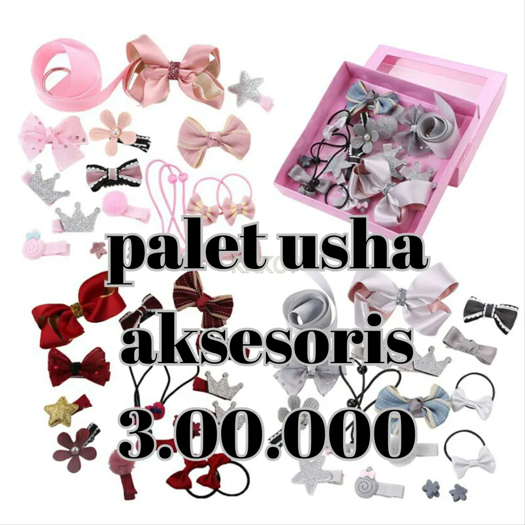 Paket usaha aksesooris  jepit kumplit 300rb