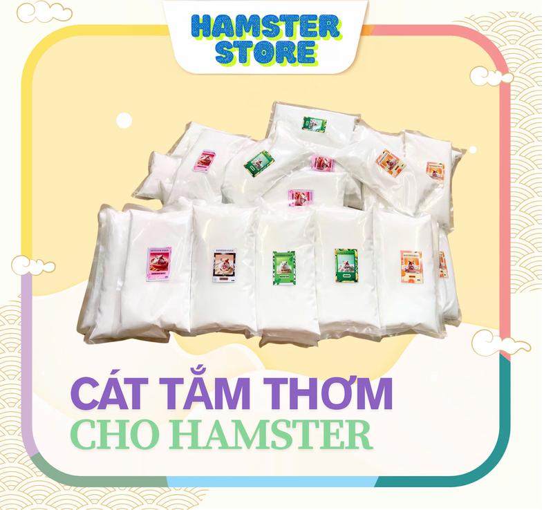 Cát Tắm Thơm 1kg Cho Hamster – Siêu Mịn Siêu Thơm Khử Mùi Cực Tốt