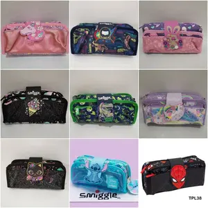 Ready KOTAK PENSIL PENCIL CASE SMIGGLE SEQUIN / THREEFOLD / KAIN Ori!!