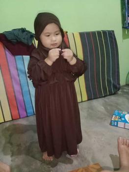 Product Review of MIMMI.ID—Shanum Set Jilbab Dress Gamis Jersey Anak Perempuan Baju Muslim Panjang Syari Cewek Wanita Setelan  Polos Newborn from F**i A**5 1