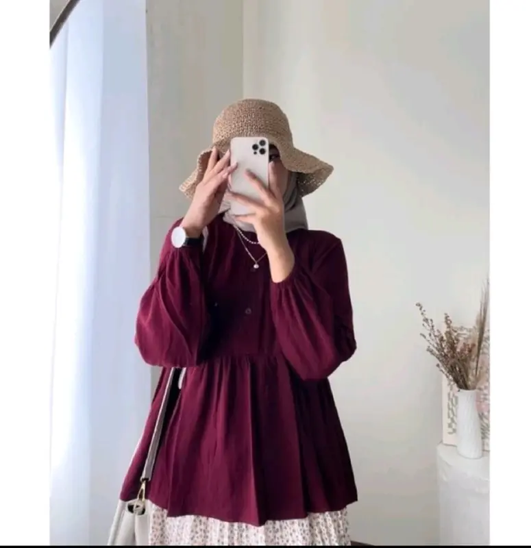 Onella Blouse Atasan Wanita - Atasan Kekinian Fit to L - Terbaru Bahan Rayon Adem - BISA COD 0