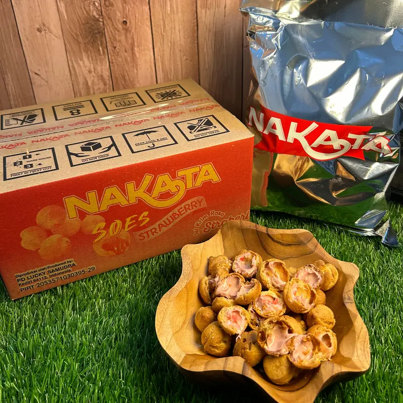 COD Soes strawberry/coklat/ 500g/1kg / mix rasa/halal Kue Sus Kering Isi soes coklat lumer 1 kgr Enak Murah （Cemilan keluarga, cocok untuk dewasa dan anak-anak） Chocolate Food Makanan Snack Manis 1