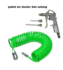 PAKET Selang Recoil 6/9 Meter + Air Duster Gun Semprotan Angin Selang Kompresor paket airduster