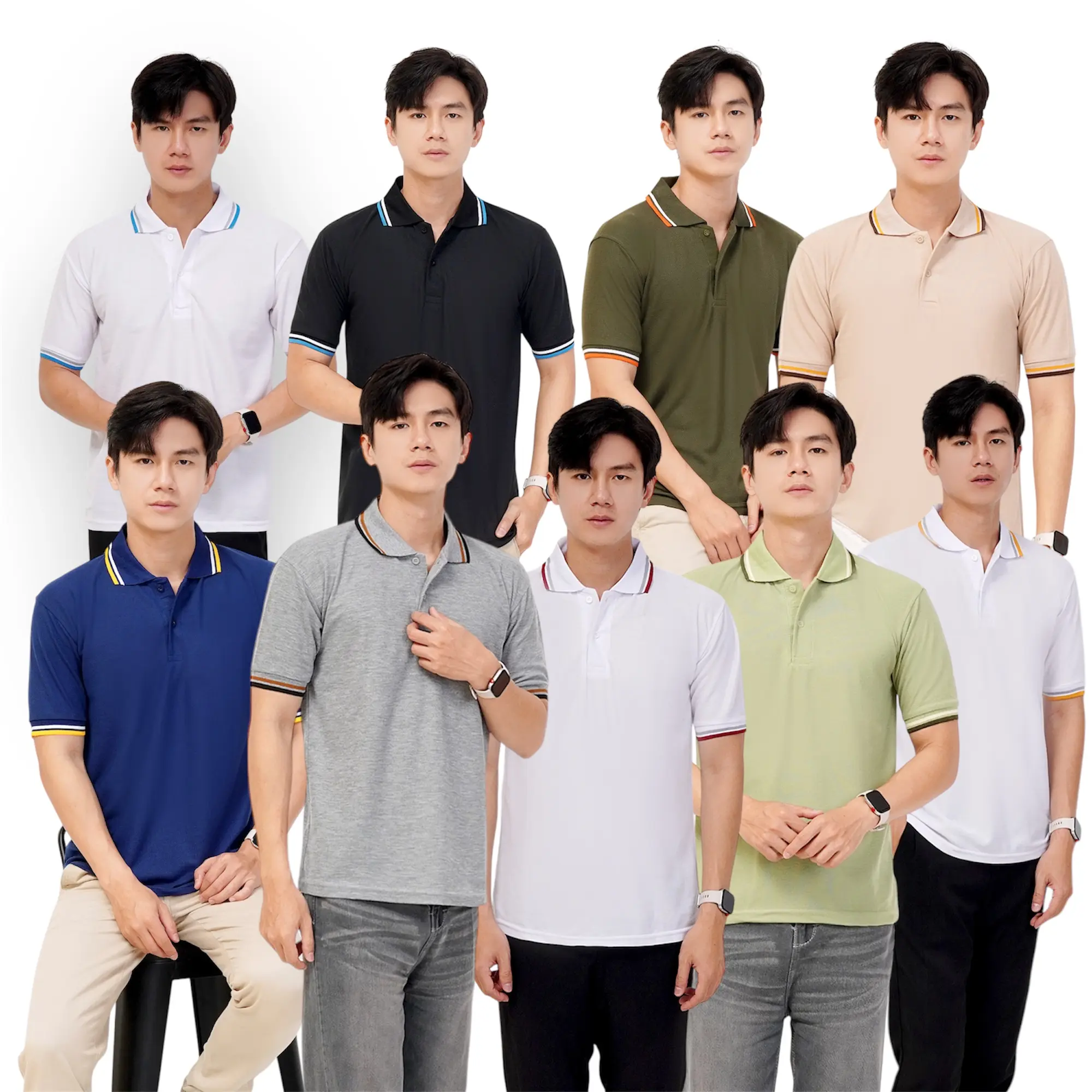 SNSTORE899 - Kaos Kerah Wangki Part 5 Polo Shirt Design Terbaru Lengan Pendek Tangan Manset Atasan Pria dan Wanita / polo shirt distro