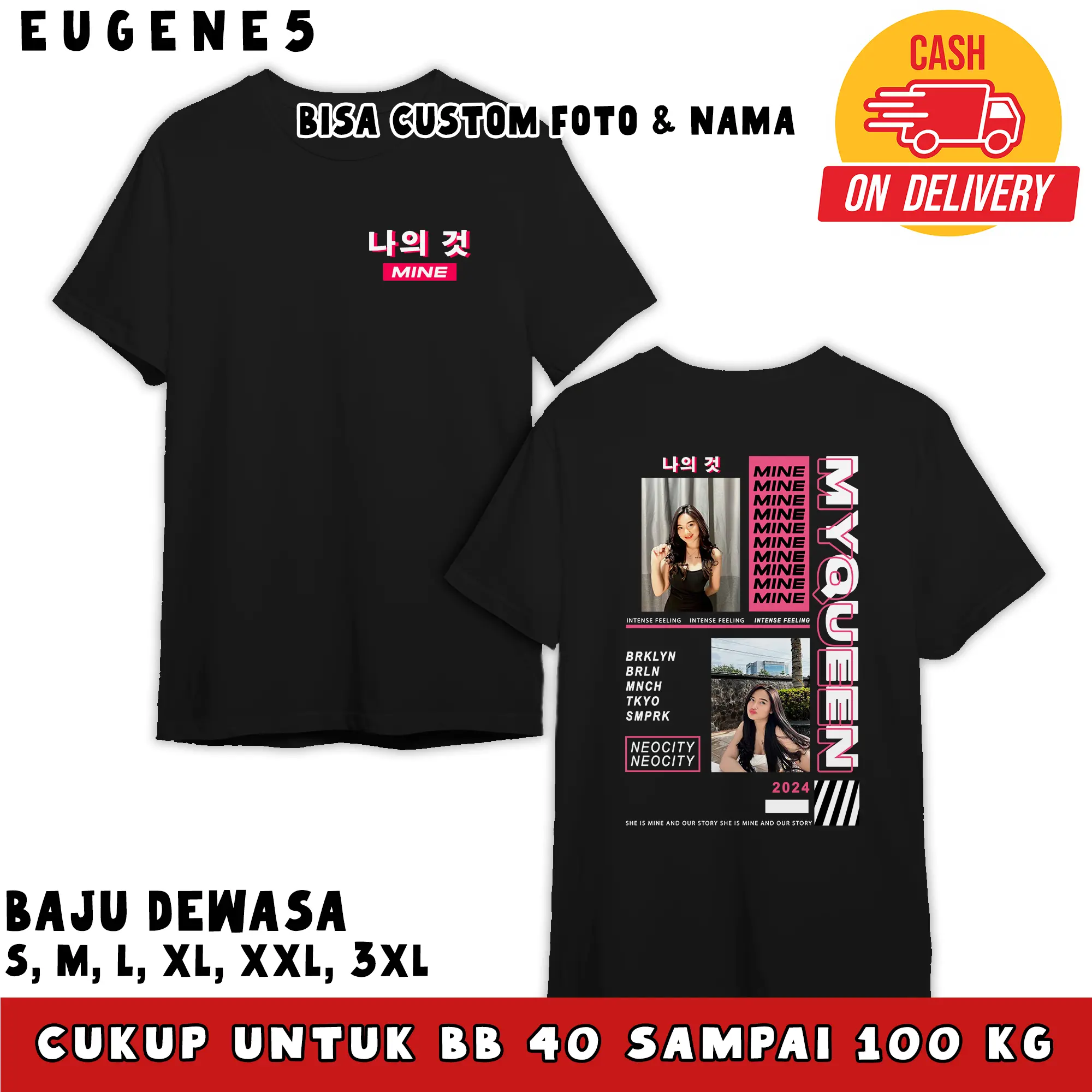 eugene5 Baju Dewasa Sablon Custom 6 Foto Sendiri Kaos Sablon Foto Satuan Kaos Pria dan Wanita Distro Bisa Baju Soft Distro Dewasa Pria Pendek