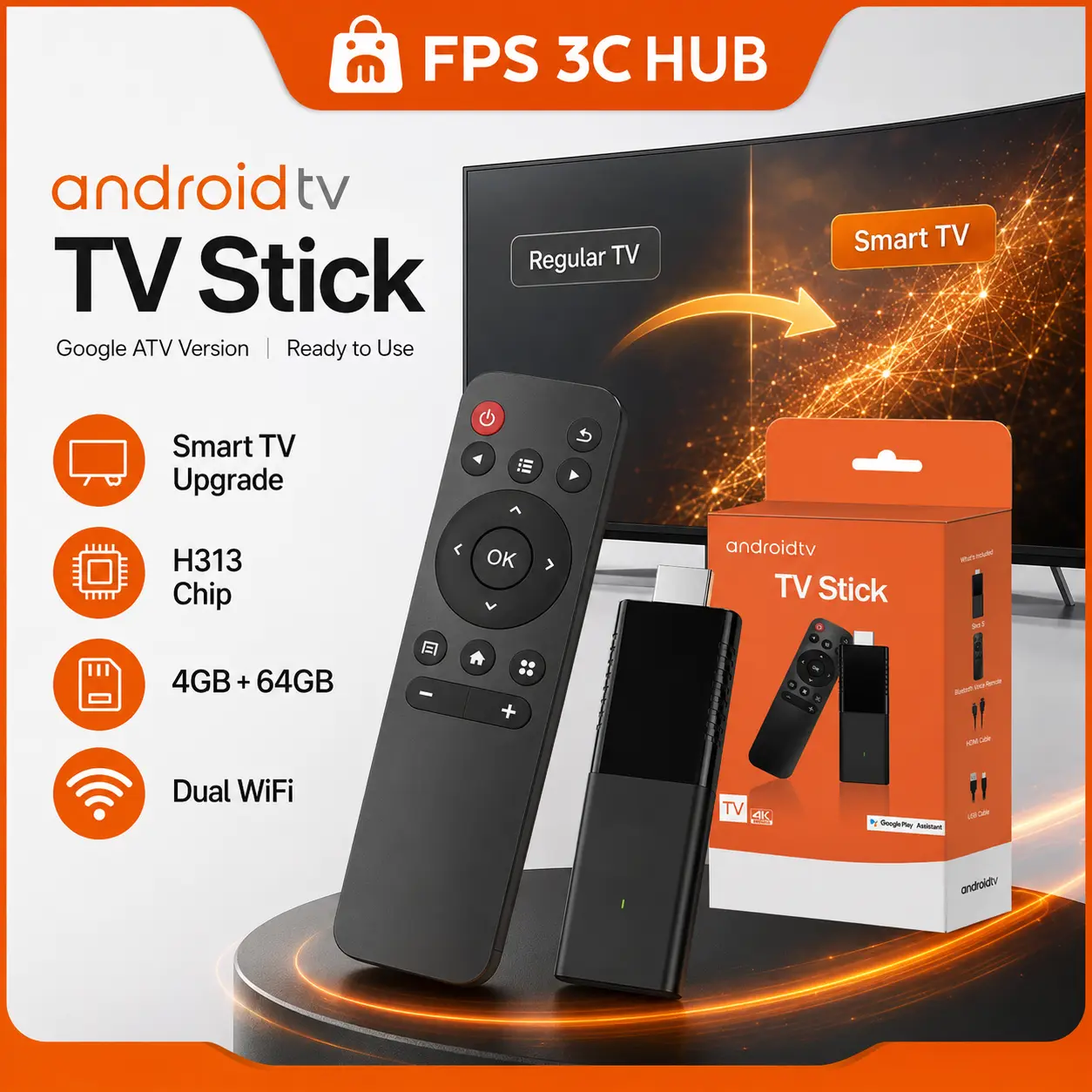 Android TV Stick M98/G96/TX98 TV Stick TV BOX TX 98 4K with
