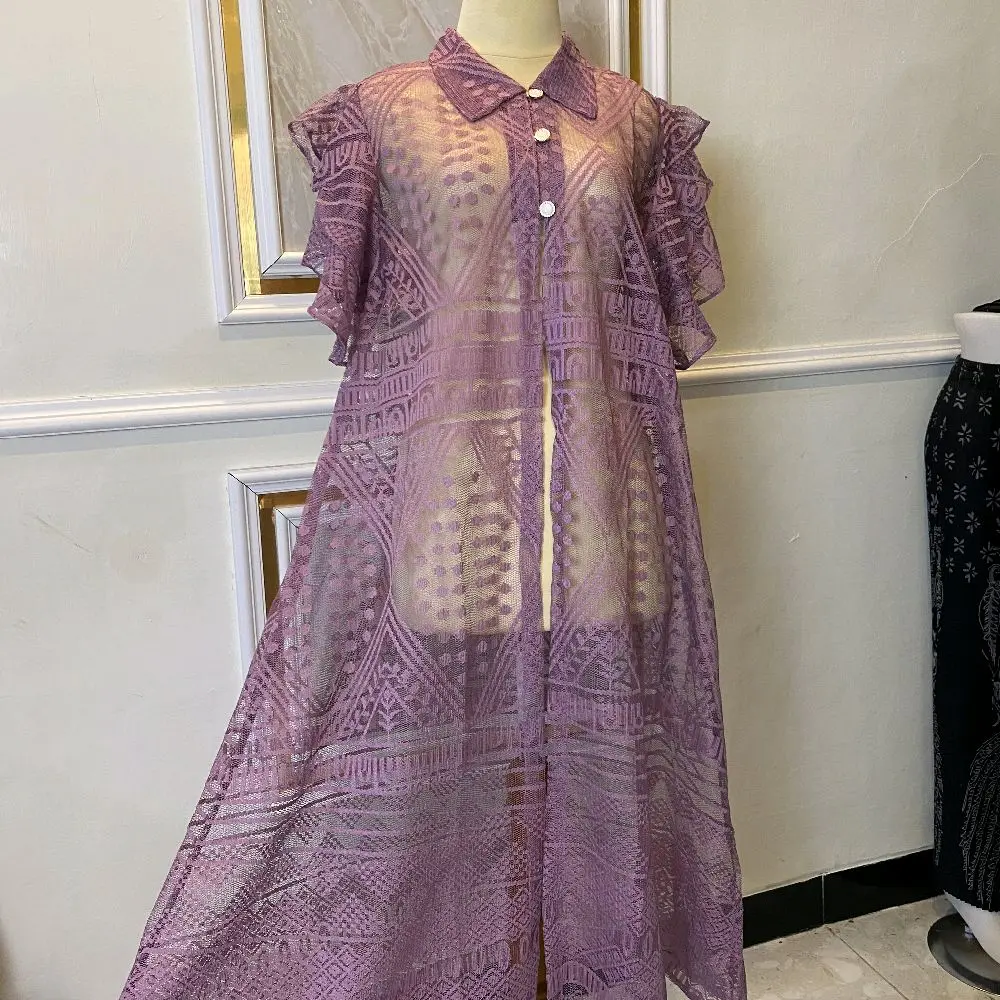 outer brokat malika tangan rumbai ukuran L dan XL