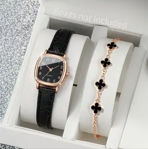 Set Jam Tangan Wanita Fashion Korea Gelang Aksesoris Kekinian