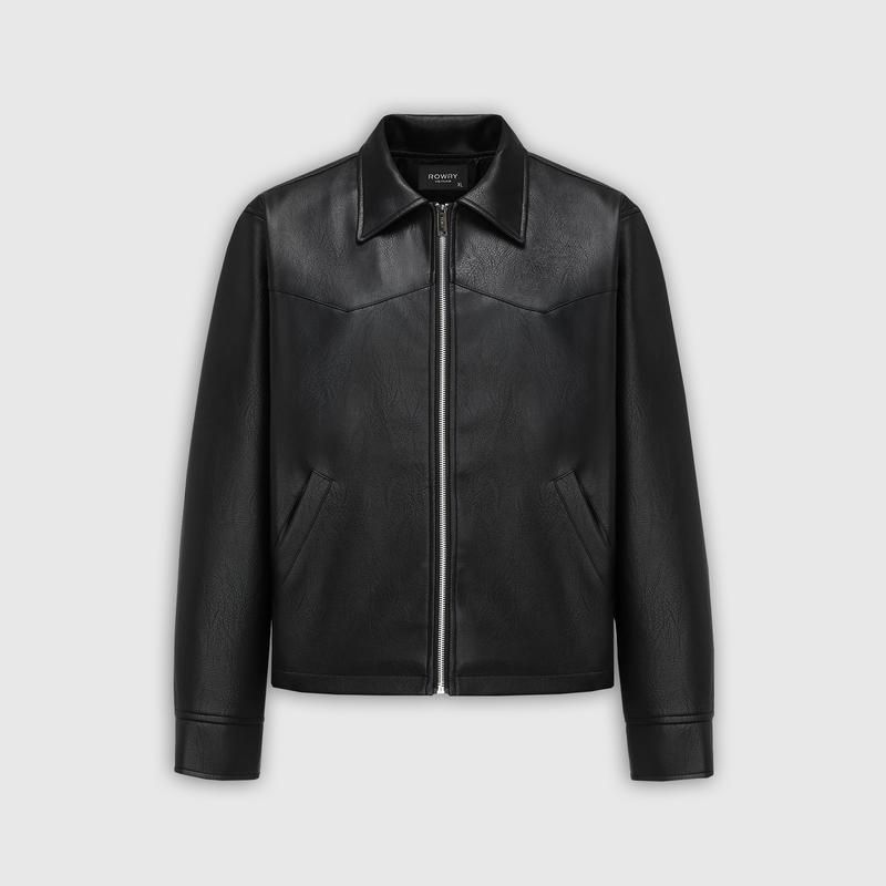 Áo khoác ROWAY da PU cao cấp dày dặn | Jacket da v2