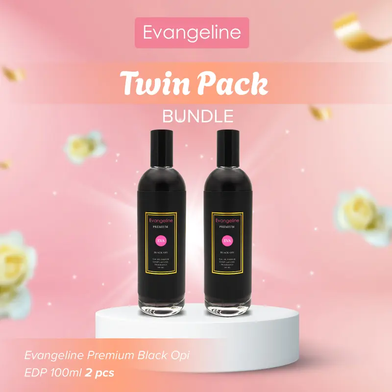 【GET 2 PCS】TWIN PACK BUNDLE  | Evangeline Eau De Parfum 100ML | Parfum Wanita Tahan Lama Long Lasting 6