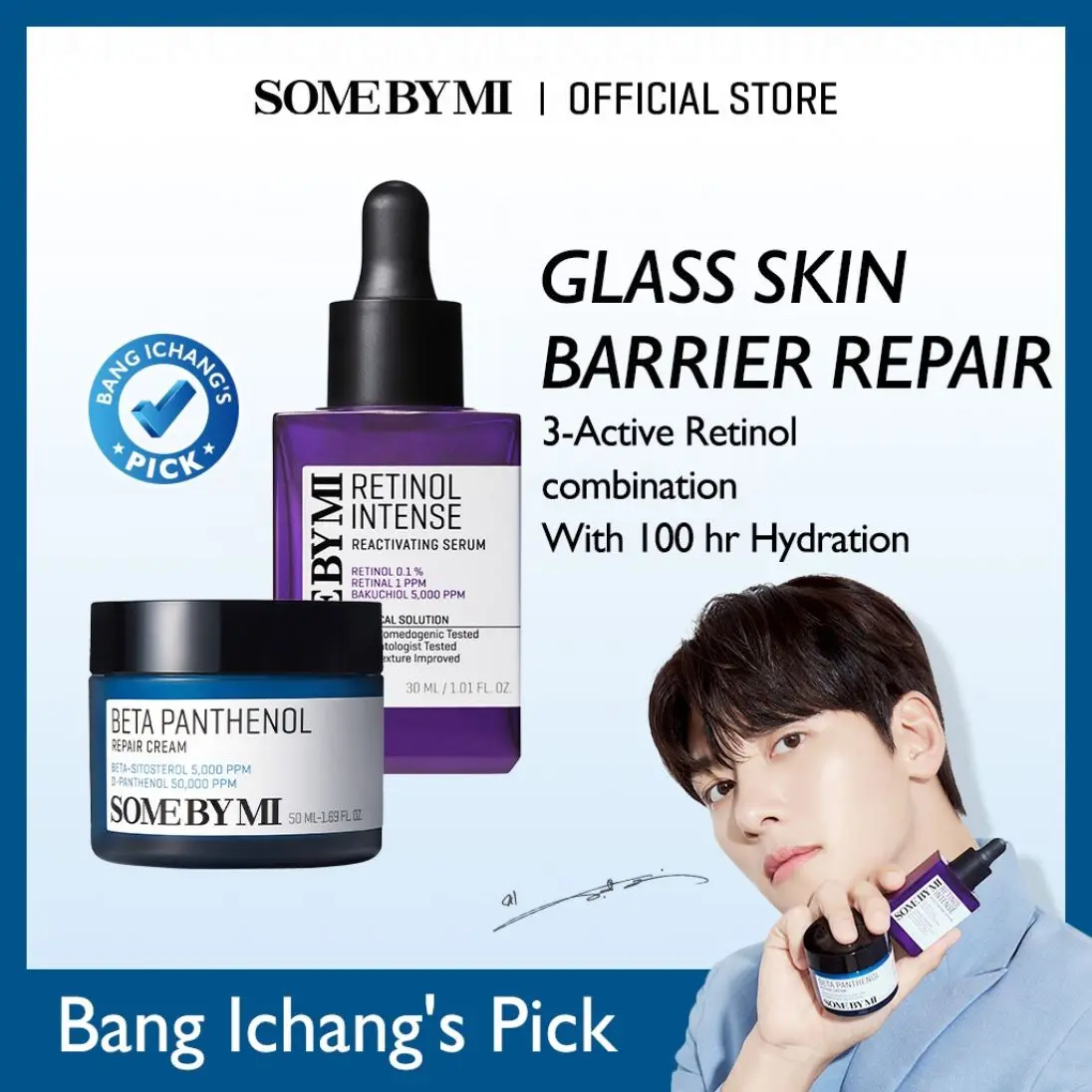 SOME BY MI Retinol Serum+Beta Panthenol Cream 2 Step set LPJ7N6 Wajah Pencerah