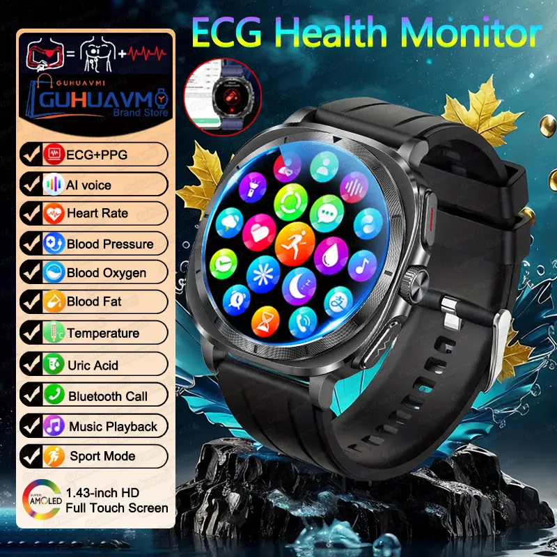 New For Samsung Galaxy Watch Smart Watch Blood Lipids Bleutooth