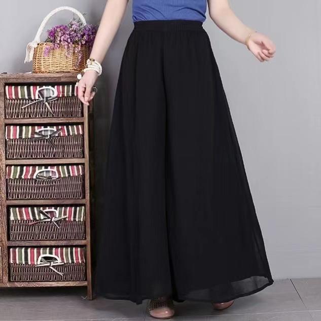 Product Introduction of Quần Ống Rộng Dài Cho Nữ, Quần Voan Muslimah Dáng Rộng, Cạp Cao, Chân Dày 31