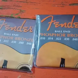 Senar Tali Gitar Guitar Akustik Acoustic Set Fender Ukuran 010
