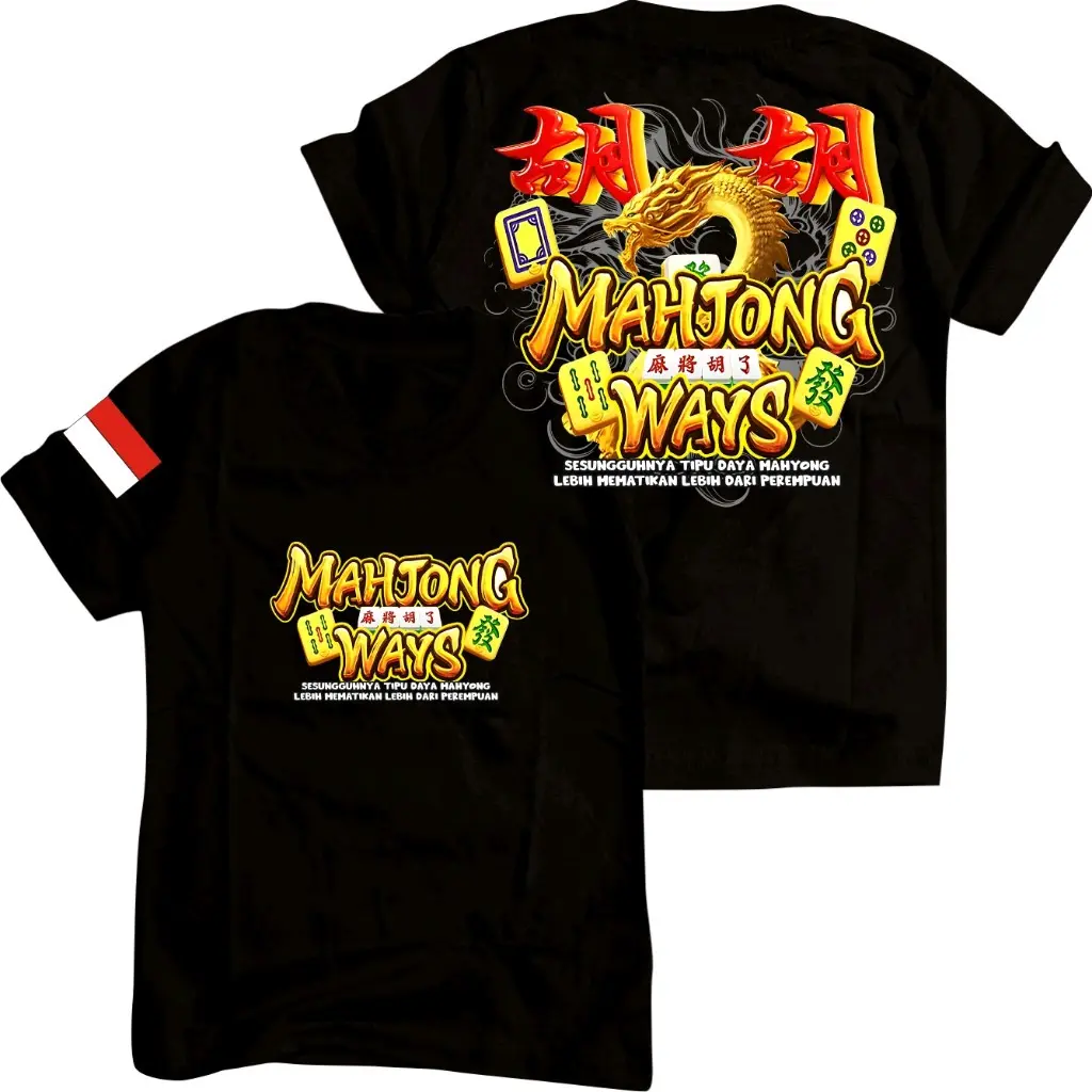 Kaos Pocket Soft Game Mahjong Ways 2 Dragon Tipu Daya Mahjong Depo Elit Wd Sulit - Baju Game Online Slot Mahjong Distro Pria