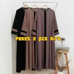 Paket Usaha abaya Aira 2 pcs gamis wanita airflow