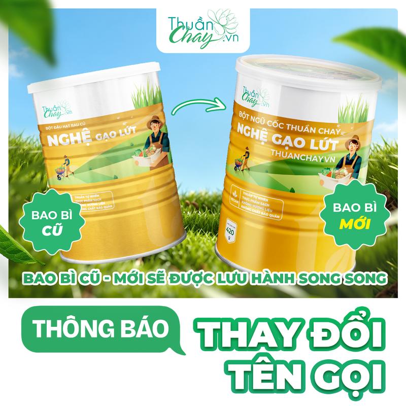 [ VOUCHER 30K ] NGHỆ GẠO LỨT- Bột Ngũ Cốc Thuần Chay 420g