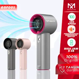 MAYY Mini kipas Strong Wind 100 Gear Wind Speed kipas angin Digital Display Adjustable Turbo kipas tangan untuk olahraga luar ruangan dan pendinginan cepat