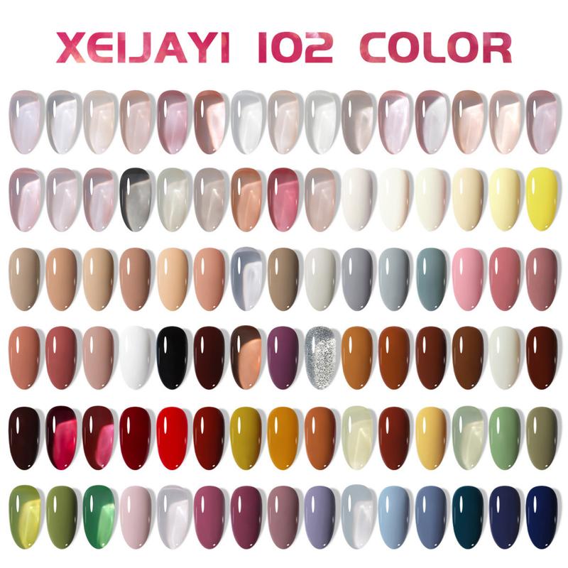 Sơn móng tay dạng Gel, XEIJAYI, Không chì, Siêu bóng, Nhiều màu 2