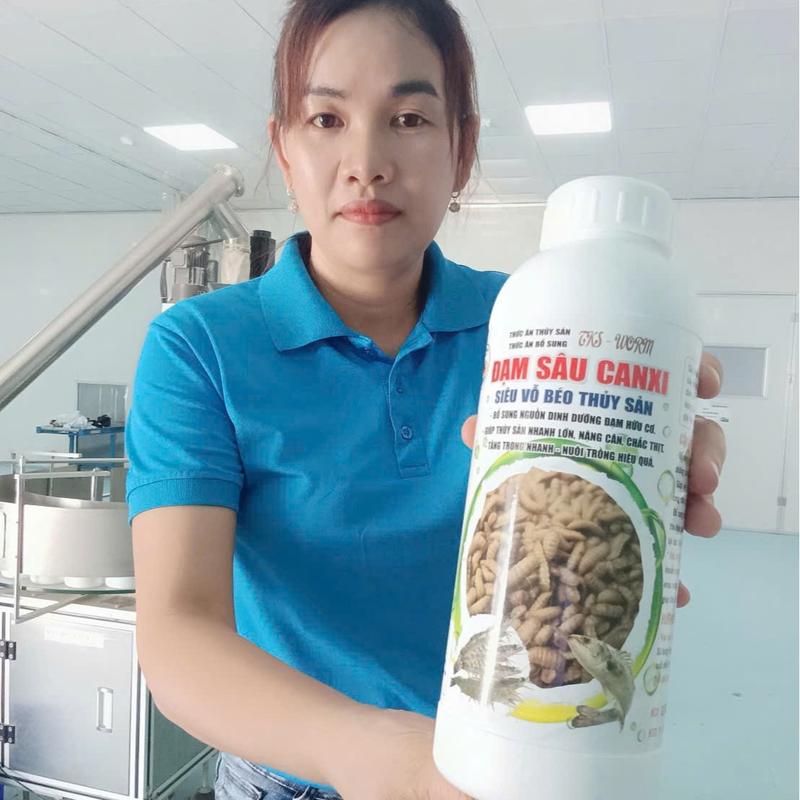 Combo 5 Chai - Đạm Sâu Canxi Dinh DưỡnG Vỗ Béo Nhanh Lớn Cho Lươn Ếch Tôm Cá