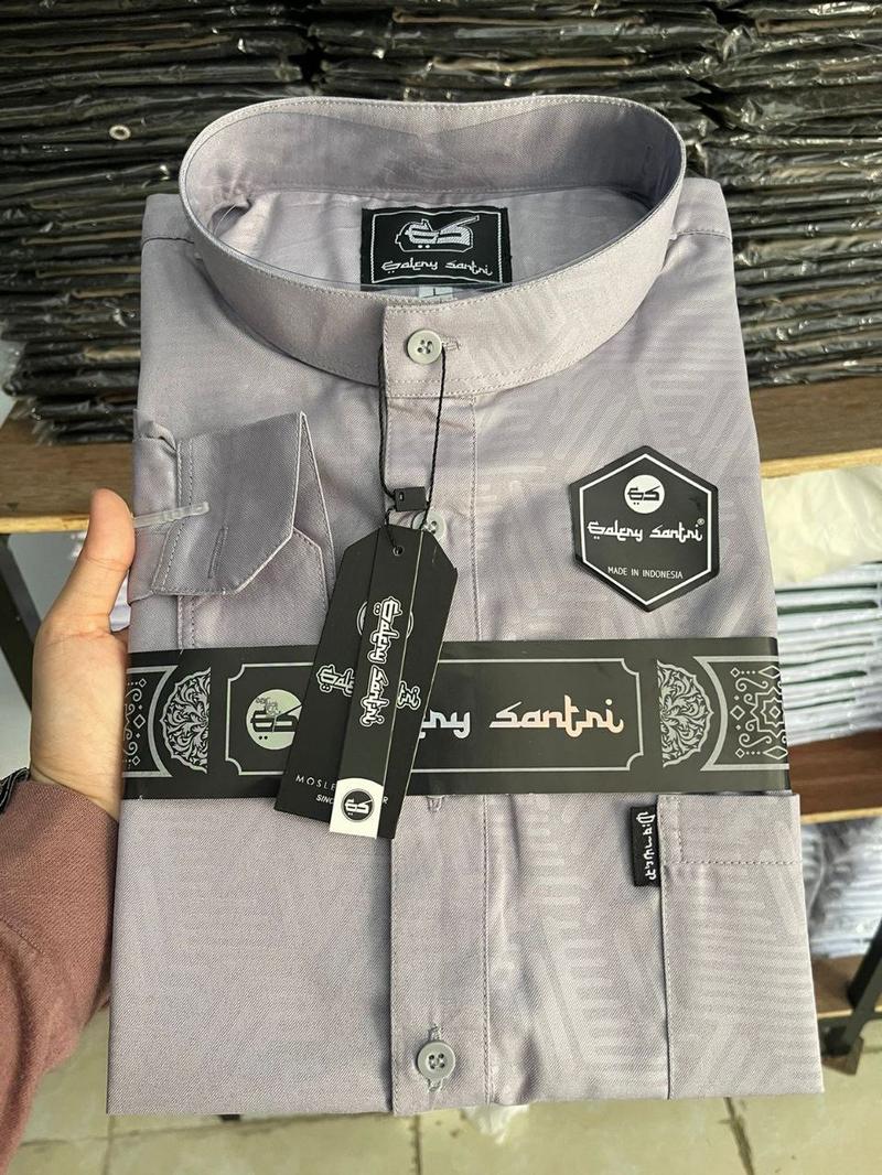 Product Introduction of Galery Santri Baju Kemko Sultan Melayu Bahan Spun Embos Premium Motif Polos Lengan Panjang Model Terbaru 39