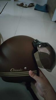 Product Review of HELM BOGO MLA CLASSIC NEW PINK GLOS KACA DATAR HITAM / HELM MURAH UNTUK PRIA DAN WANITA DEWASA SNI NEW ARIVAL Dof Motorcycle from #**g 3