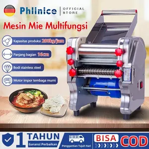 Phlinice Mesin mie rumah/komersial multifungsi 550W Electric Noodle Cutter/Electric Noodle Machine Otomatis Noodle Noodle Grinder Listrik Noodle Noodle Machine/Electric Dumpling Noodle Machine