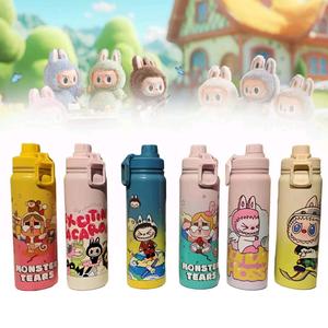 Labubu Stainless Steel Vacuum Tumbler Cold Cup Water Bottle Leak proof Random Suitable For Adults And Kids Vacuum  Insulated Tumbler with Spout Lid Hot &Cold Stainless Steel Thermos Bottled  Portable Stylish Mug Drinkware Flasks Blue Leakproof