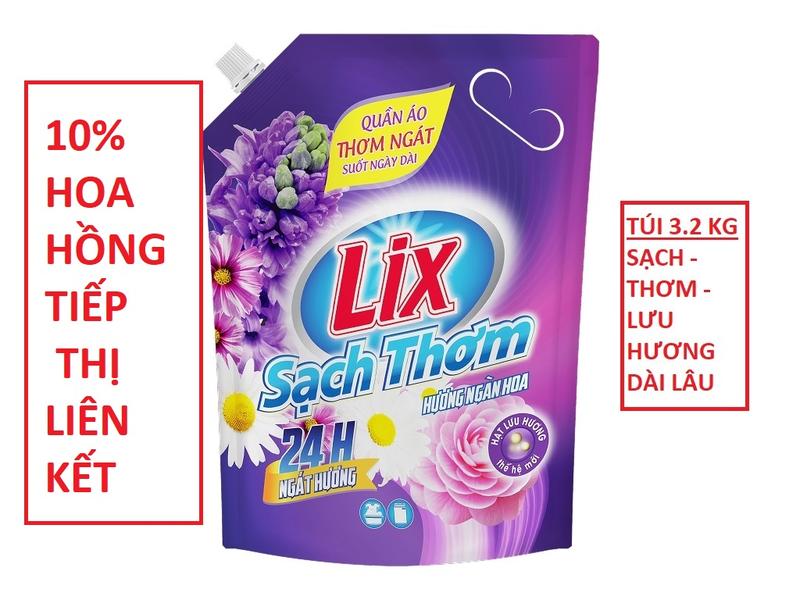   CHÍNH HÃNG  Nước giặt LIX   HYGINE SẠCH THƠM QUYẾN RŨ 