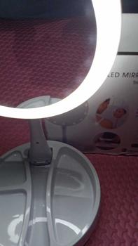 Product Review of Cermin Bulat Lipat Kaca Rias LED 2 Sisi Ganda Putar USB Cas from y**r 0