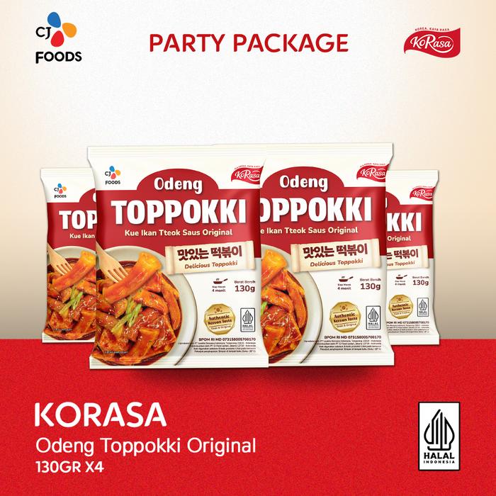 Gambar Party Pack-Korasa Odeng Toppokki Original 130 Gram dari CJ Foods Indonesia Kota Depok Tokopedia