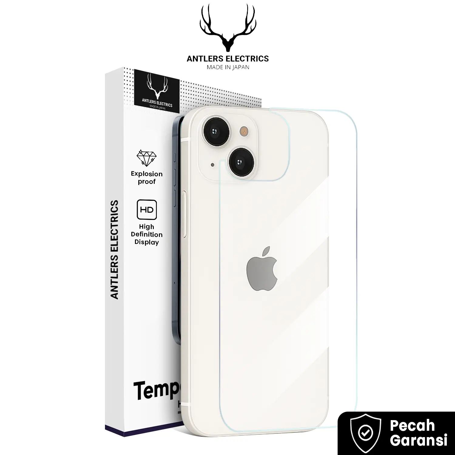 Antlers Electrics Anti gores Belakang Iphone Back Tempered Glass Iphone 11 Clear 9H Premium Full Cover Pelindung Belakang Handphone iphone 11