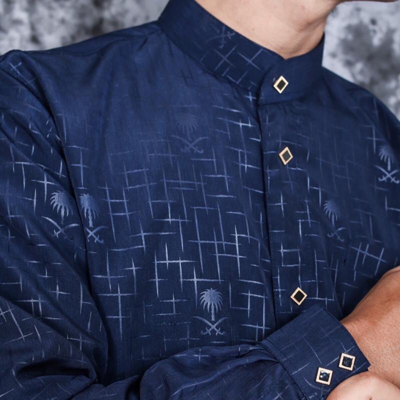 Koko Embos Ajwah Daily muslim wear baju  kemko  Pria  Dewasa Lengan panjang koko Sultan Nyaman 5