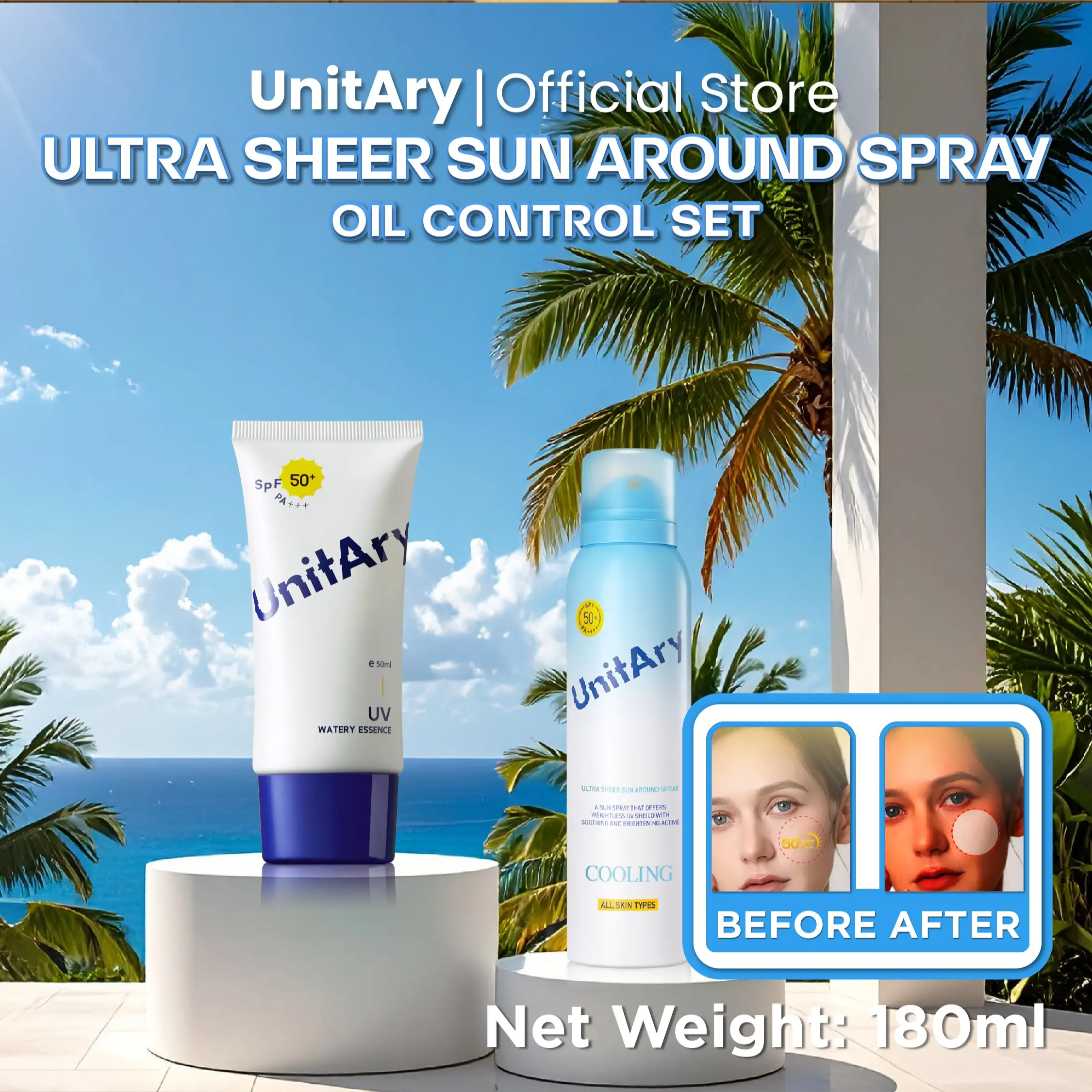 Ultra Sheer Sun + Watery Oil-Control set