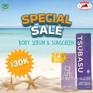 PROMO BUNDLING BODY SERUM DAN SUNSCREEN TSUBASU SPF 50