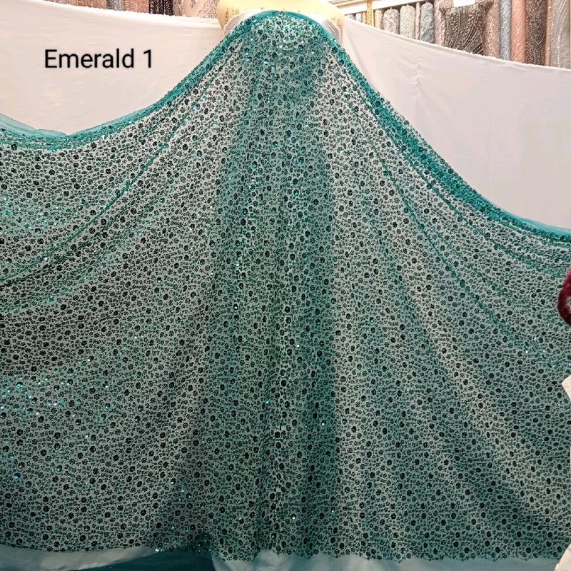 Tile payet bahan kebaya motif terbaru ( Harga permeter 1m ) 8