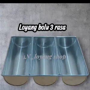 loyang bolu 3 rasa 22x8x5/loyang roti 3 rasa