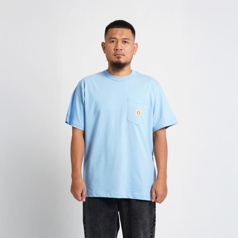Superego T-shirt ultimate pocket Regular fit Woven Sky Blue STUP01Q 1