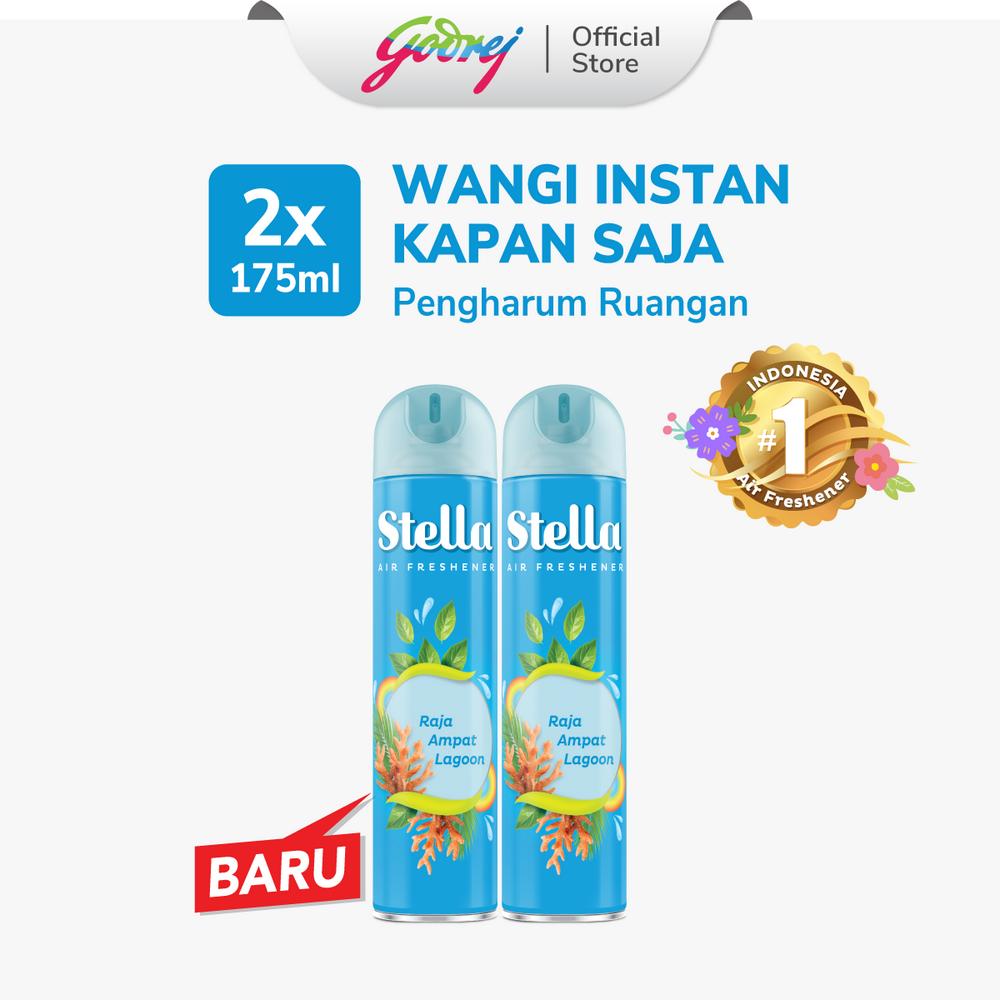 Stella Aerosol Raja Ampat 175ml - Pengharum Pewangi Ruangan Semprot - Isi 2