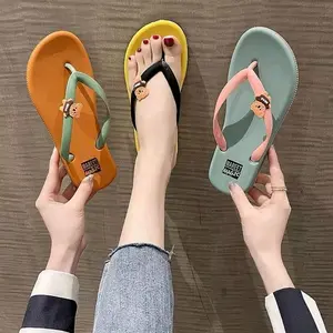 Sandal Jepit Wanita Sendal Motif Variasi Bear Kekinian Cewek Karet Jelly