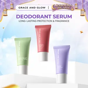 Grace and Glow Deodorant Roll On Serum Bright & Smooth  | English Pear, Rouge540, Moiselle | Mengurangi Bau Badan, Mencerahkan, Wangi, Menghaluskan Kulit Ketiak | dengan Niacinamide untuk Ketiak Tubuh Lebih Cerah dan Terawat