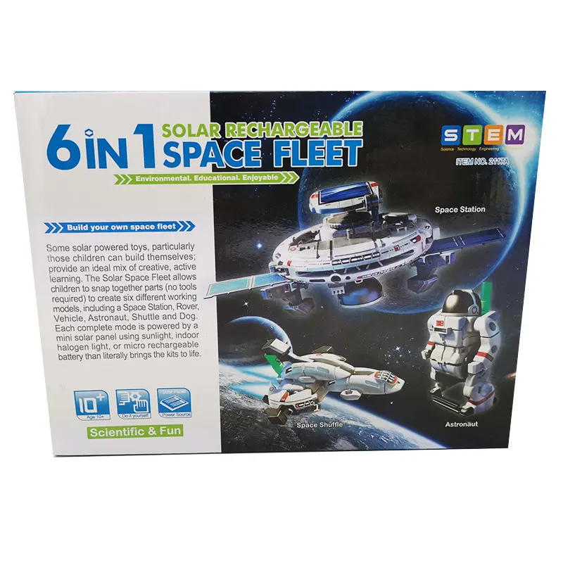 Mainan Edukasi 4 in 1 Solar Robot Kit / Solar Toys 4 in 1 4