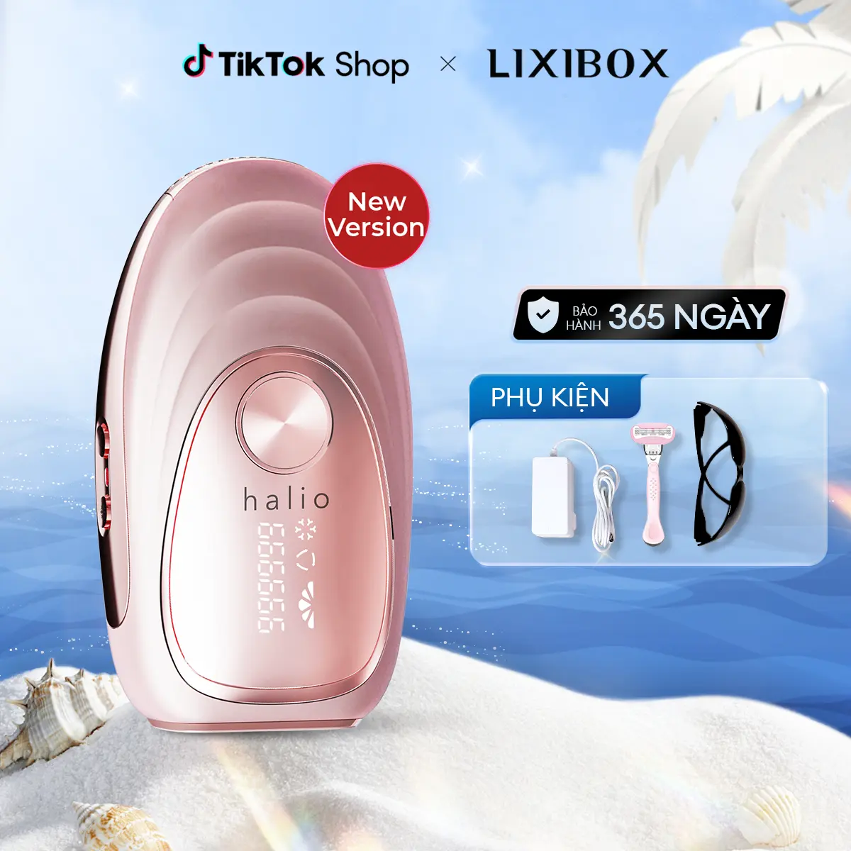 [KOLs] Máy Triệt Lông Băng Lạnh Cá Nhân Halio IPL Cooling Hair Removal Device - Phù hợp cho Da Nhạy Cảm Nữ