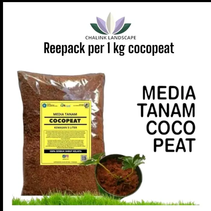 media tanam Cocopeat sabut kelapa halus / kemasan ekonomis 1 kg